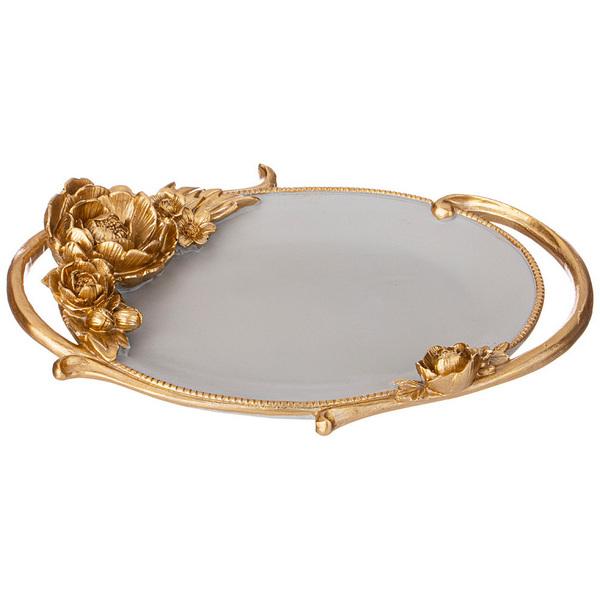 Рос 504-402 ПОДНОС ДЕКОРАТИВНЫЙ КОЛЛЕКЦИЯ "РОКОКО", 23,9*17,2*3,7CM