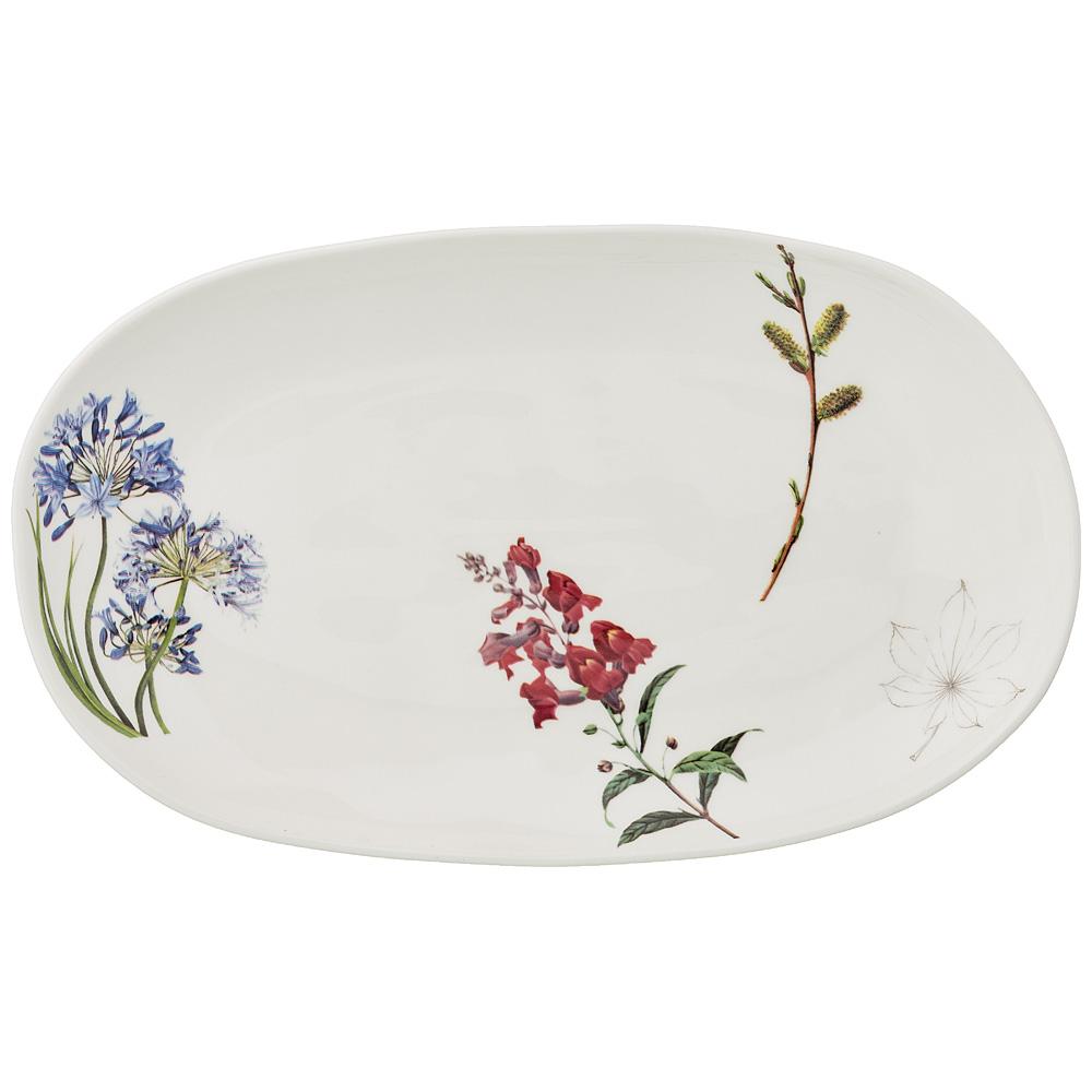 Рос 474-099 ТАРЕЛКА ЗАКУСОЧНАЯ ОВАЛЬНАЯ BRONCO "MEADOW" 29*17 СМ