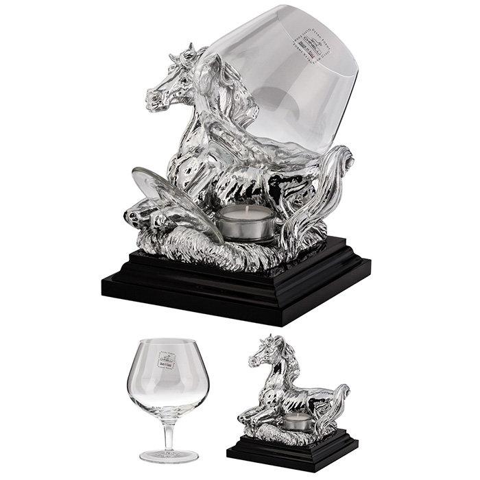 Иг-2100700 Фужер для коньяка на подставке в виде лошади Chinelli