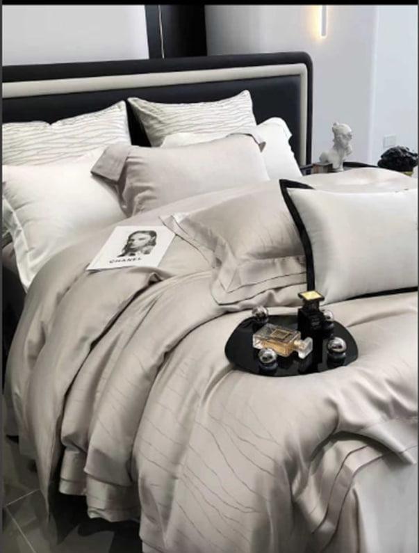 КПГ-534 Постельное белье LA PERLA Евро 200*230/250*250/ 50*70-2 тенсел (Плотность100)