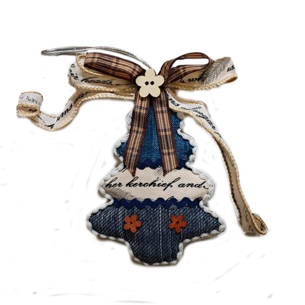 тр-2/175 Новогоднее украшение из ткани 5" XMAS ORNAMENT AH074