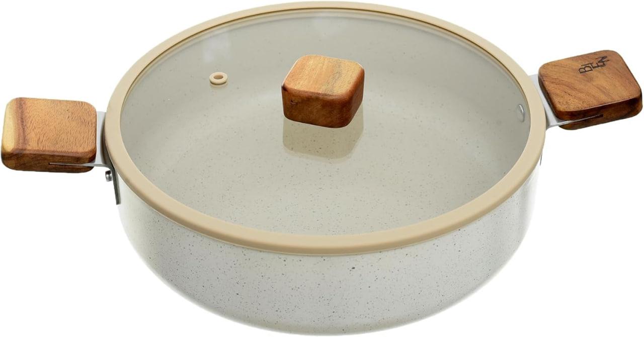 NF-10 Кастрюля Bien 24 см со стеклянной крышкой EK-BG-L24