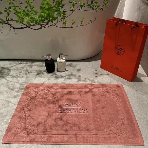 КПГ-286/п Коврик для ванной HERMES 100% Египетский хлопок 45*75см цвет пудра шт