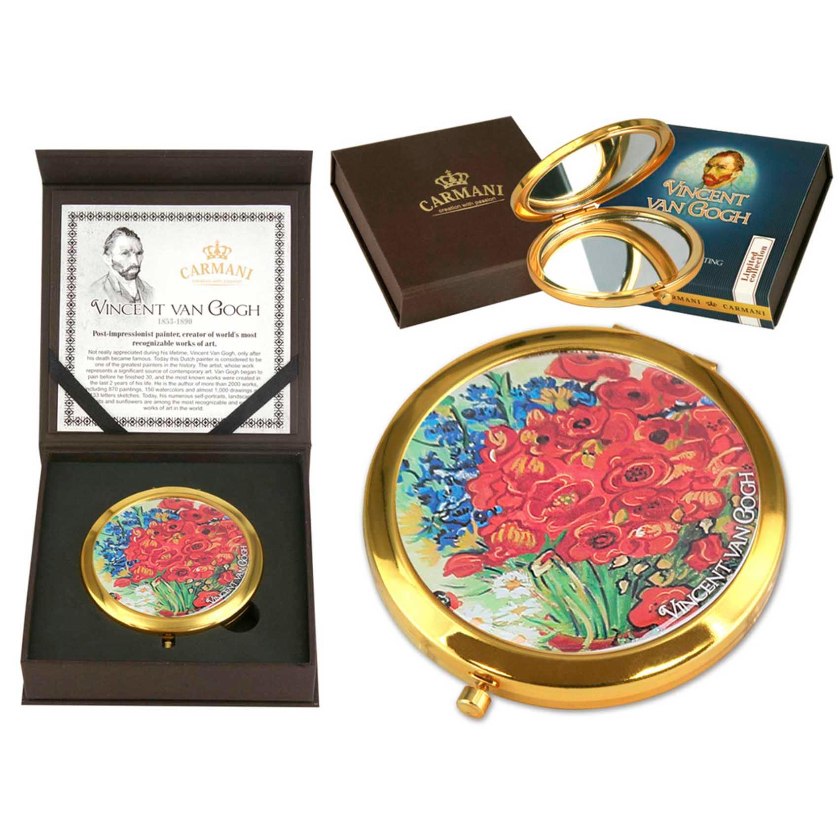 Хп-181-1307 Зеркало -V. Ван Гог - Маки Carmani (карманные зеркала)
