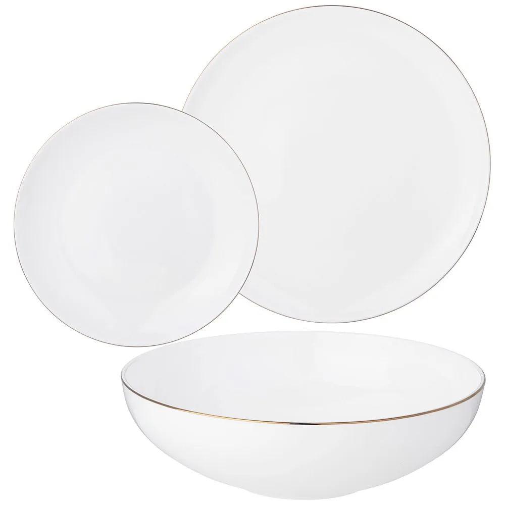 Рос 414-050 НАБОР ПОСУДЫ LEFARD "КРИСТАЛ'' ГОЛД ОБЕДЕННЫЙ НА 6 ПЕР. 18 ПР.