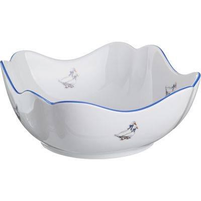 Рос 606-502 САЛАТНИК "ГУСИ" 21*21 СМ. ВЫСОТА=9 СМ