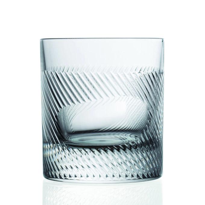 RCR-94 Набор граненных резных стеклянных стаканов IMPRINT из 2 штук 27560020006